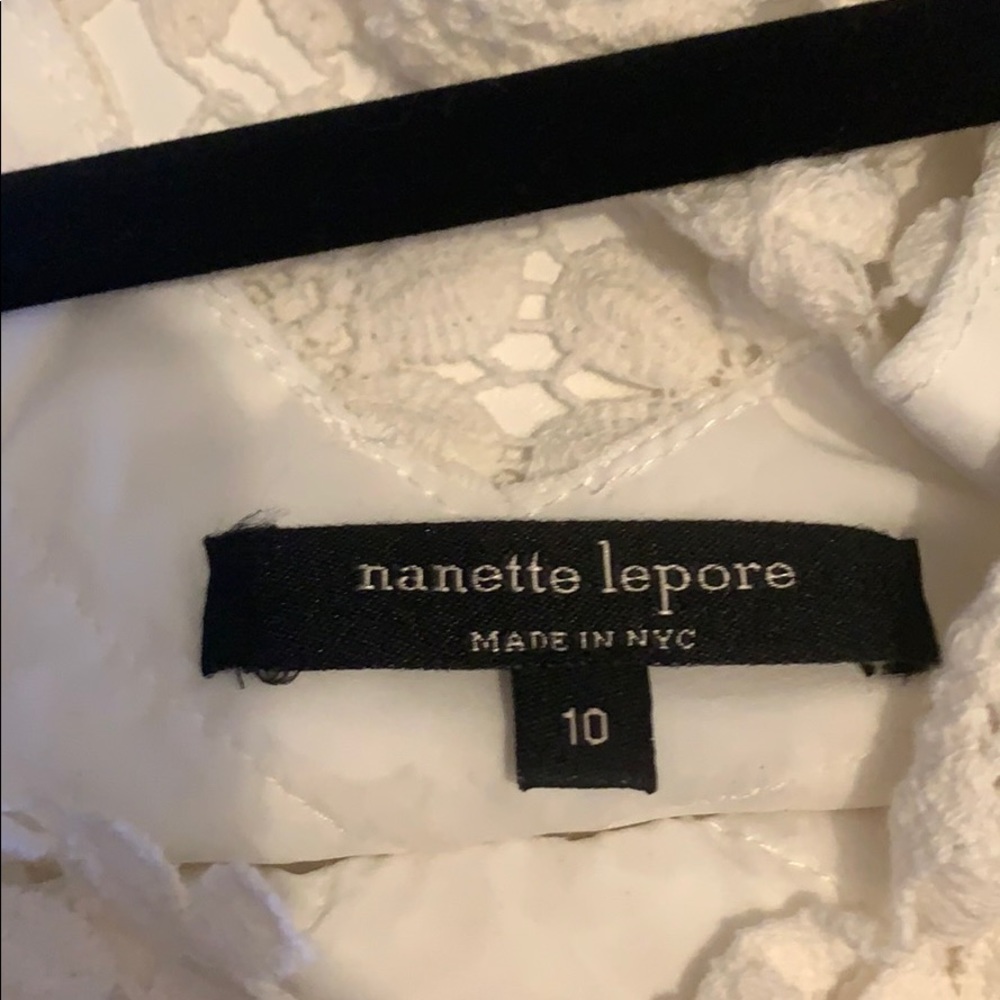 NWT Nanette Lepore Ivory Champagne Toast Dress - Picture 8 of 8